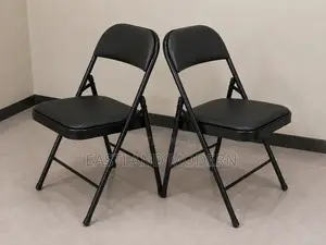 Black Folding Chair for Events, Office Home