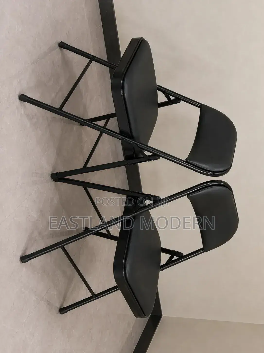 Black Folding Chair for Events, Office Home