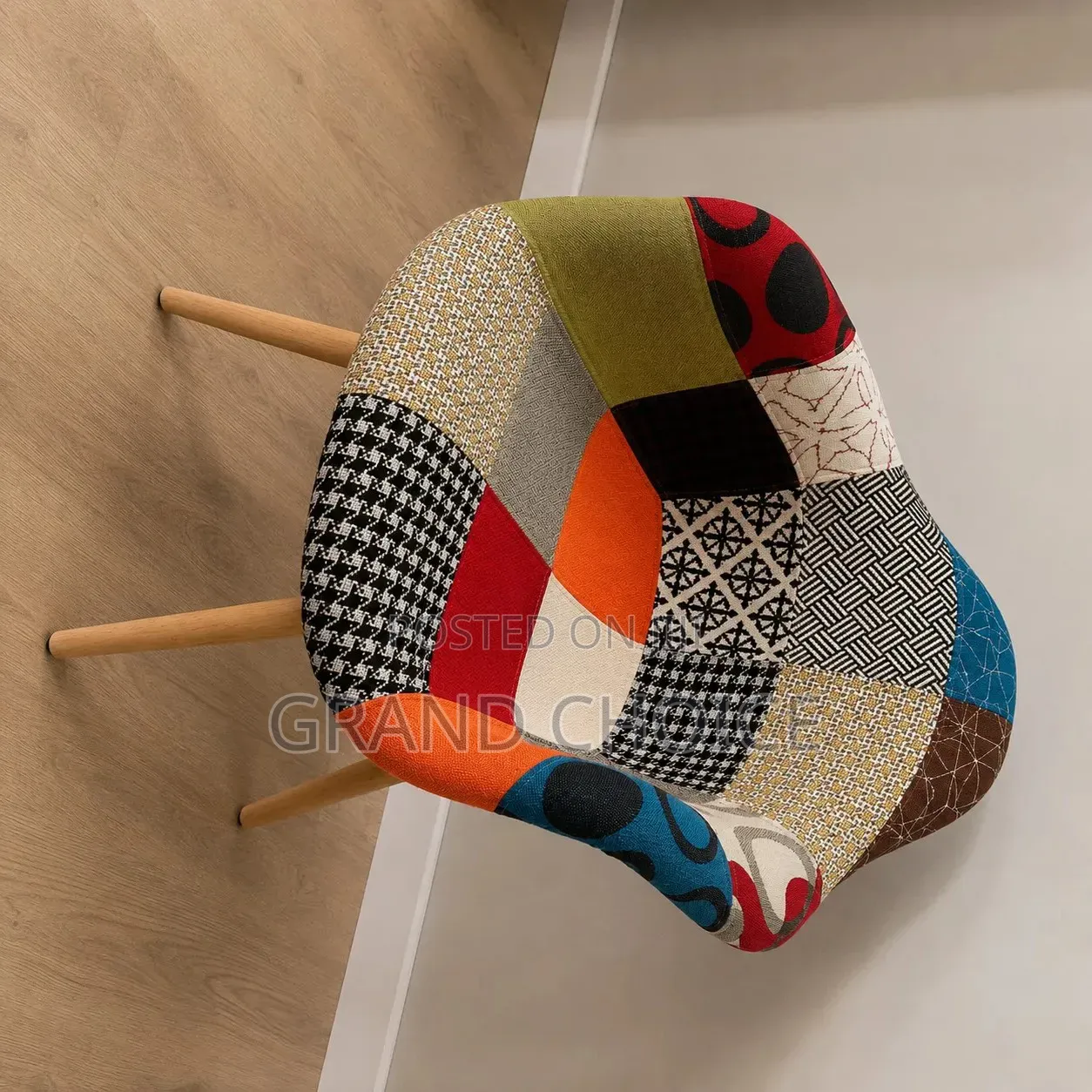 Modern Patchwork Accent Chair