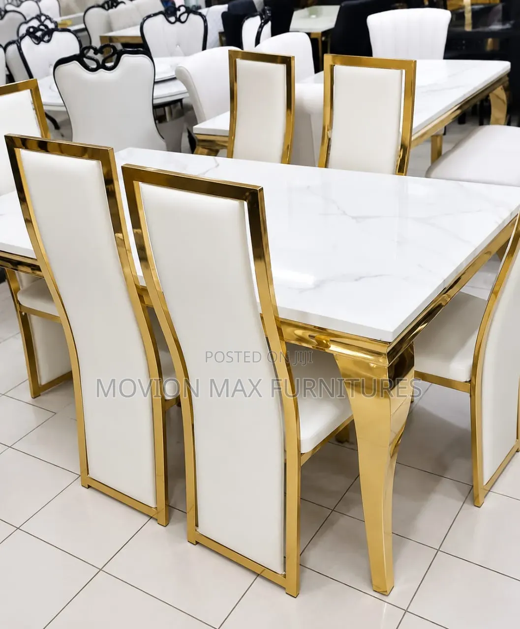 Goldish 6sitter Dinning Table Dinning Set