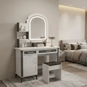 Dressers; Modern Dressing Room Sliding Stylish Vanity Set