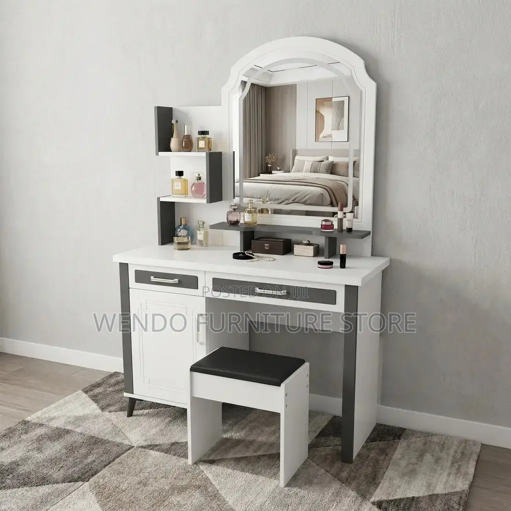 Dressers; Modern Dressing Room Sliding Stylish Vanity Set