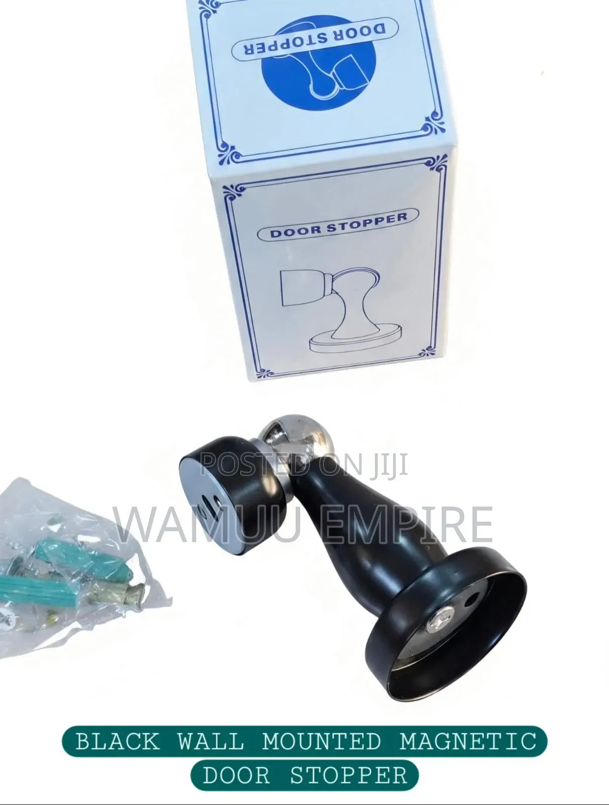 Wall-Mounted Magnetic Door Stopper