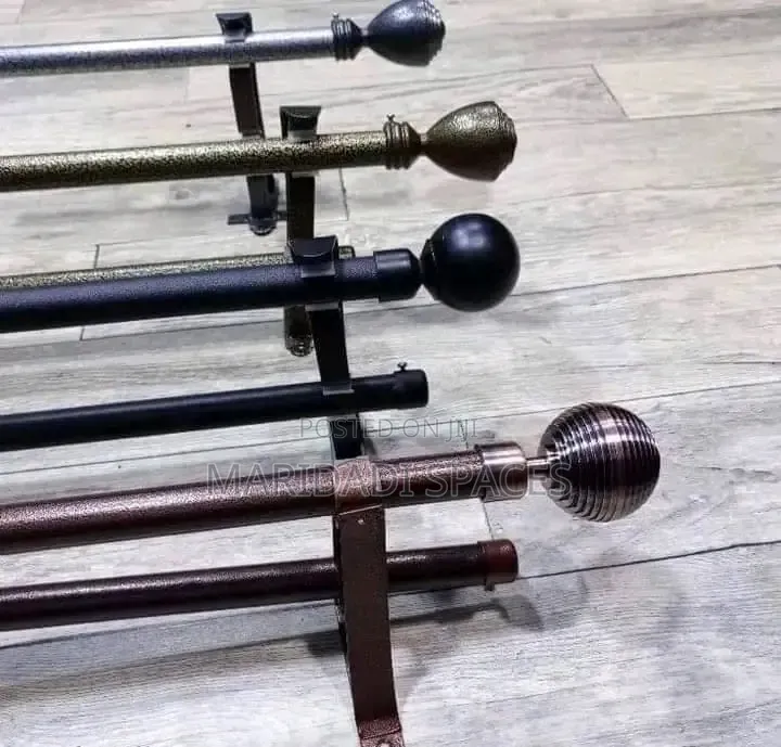 Premium Powder-Coated Jua Kali Curtain Rods – Strong Stylish