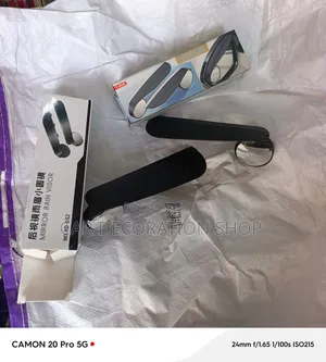 Car Rearview Mirror Rain Visor Guard Paired With Adjustable Blind Spot