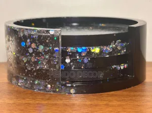 Black and Silver Coaster Set