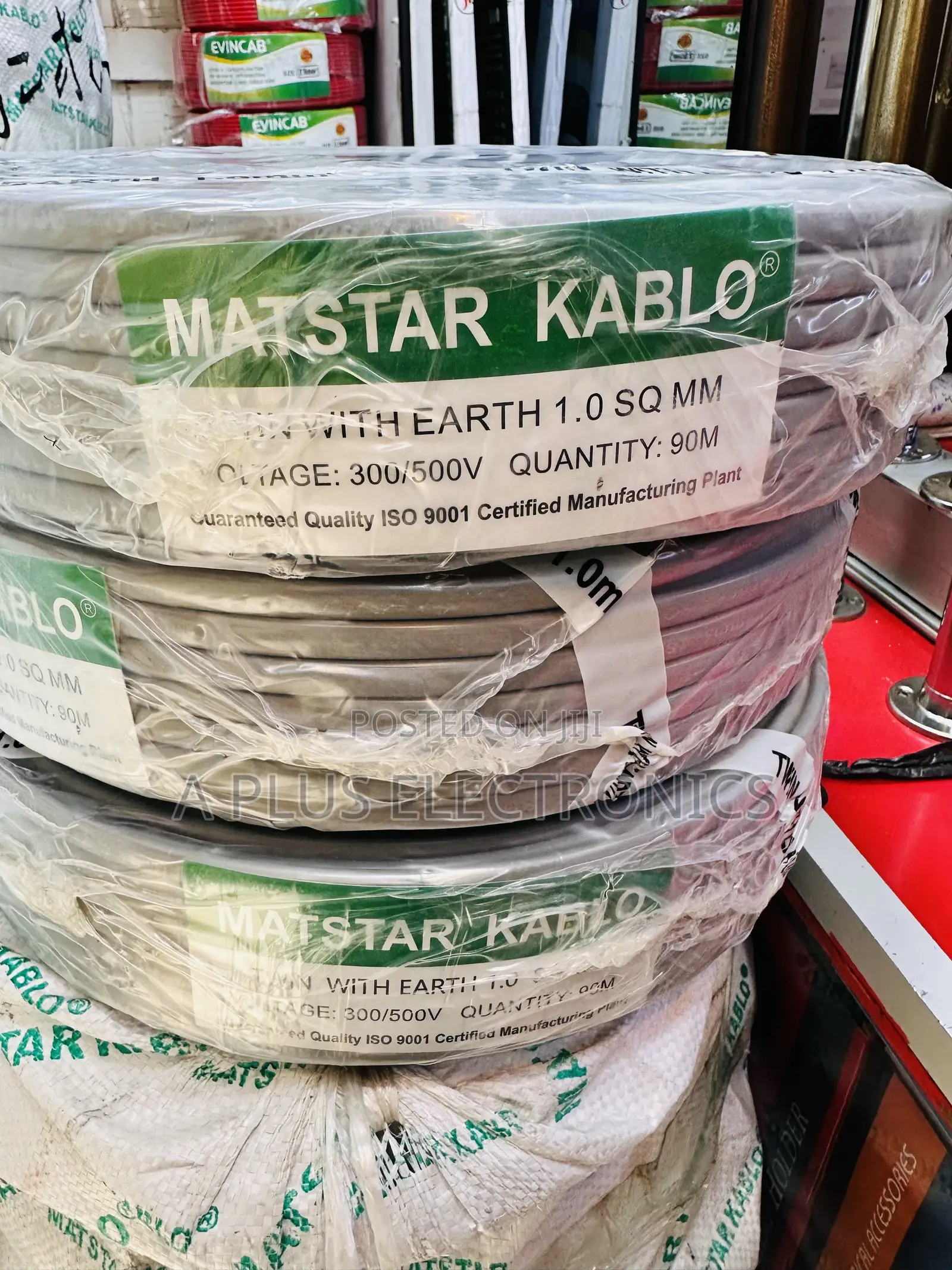 Matstar 1.0mm Twin With Earth 90m Electrical High Quality Cable