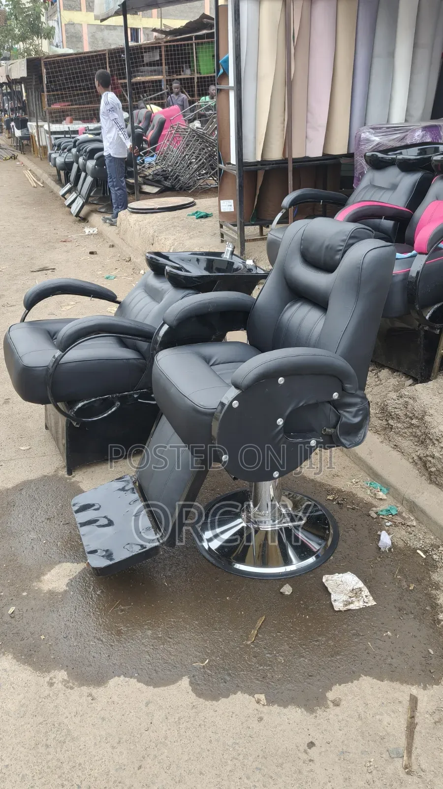Hydraulic Barber Chair Plus Shampoo Sink