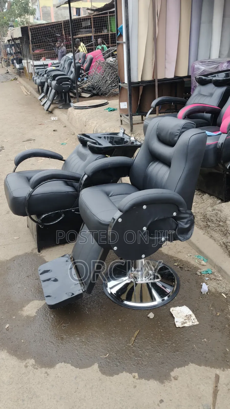Hydraulic Barber Chair Plus Shampoo Sink