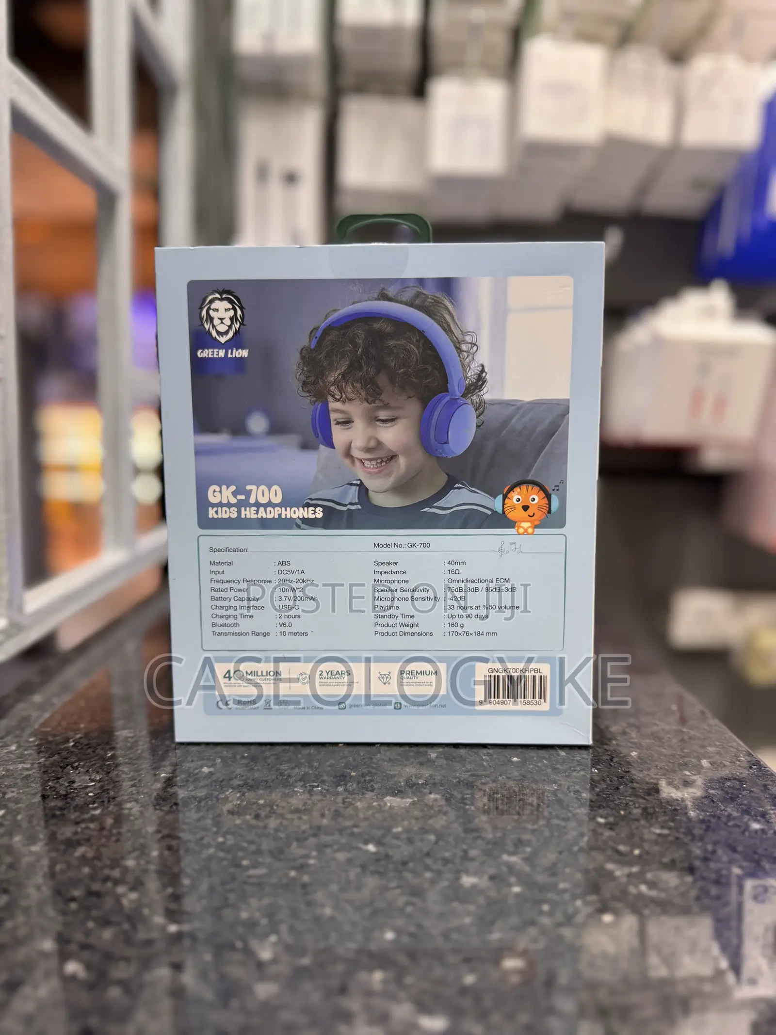 Green Lion GK-700 Kids Headphones (Blue)