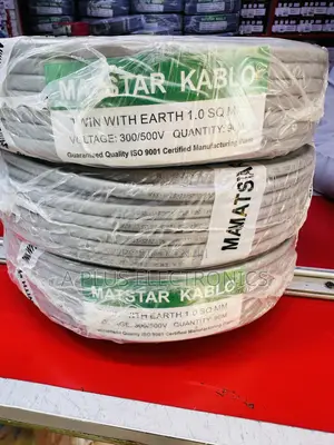 Matstar 1.0mm Twin With Earth 90m Electrical Cable for Lighting