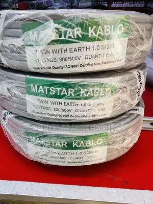 Matstar 1.0mm Twin With Earth 90m Electrical Cable for Lighting