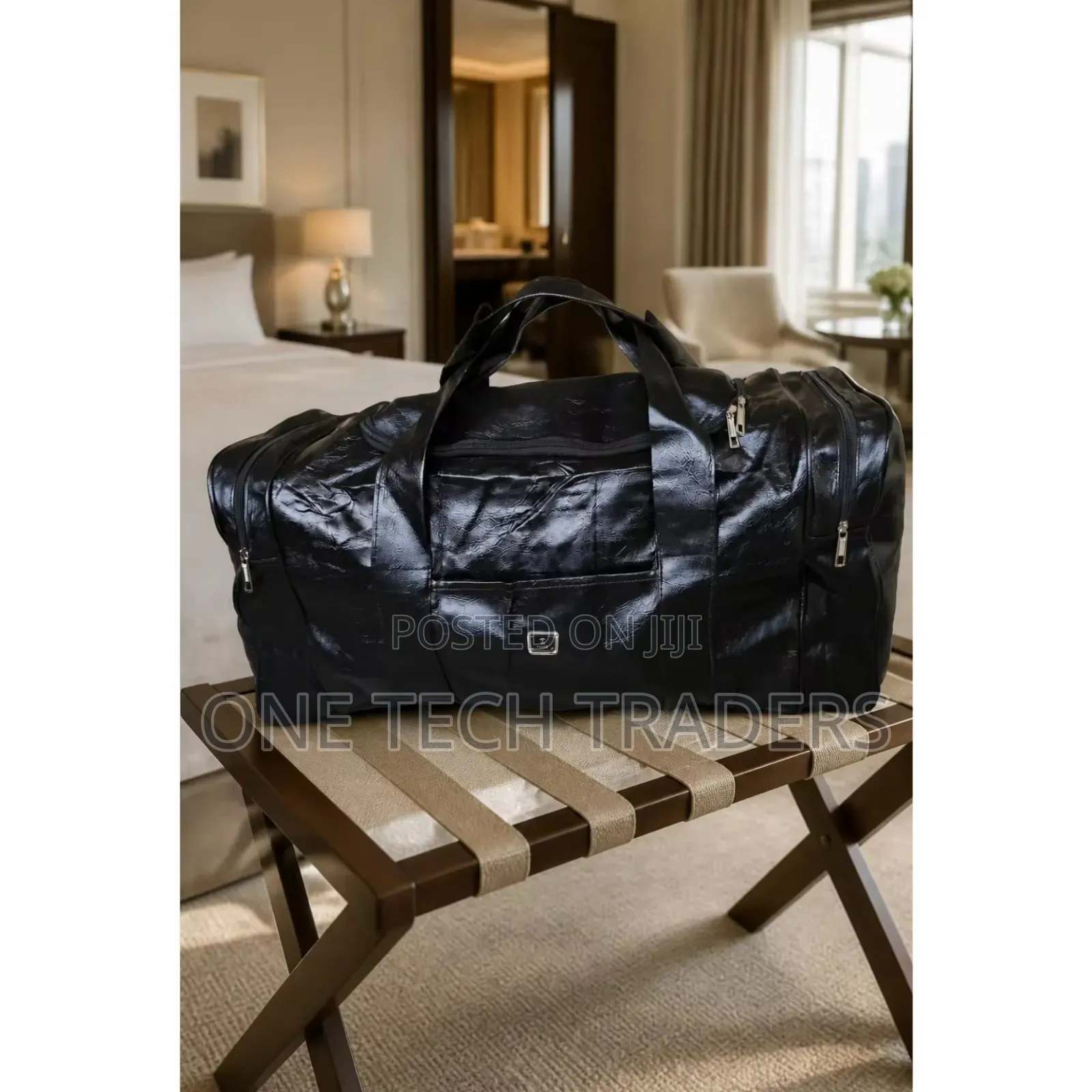Travel Bag Large Size Polished Leather