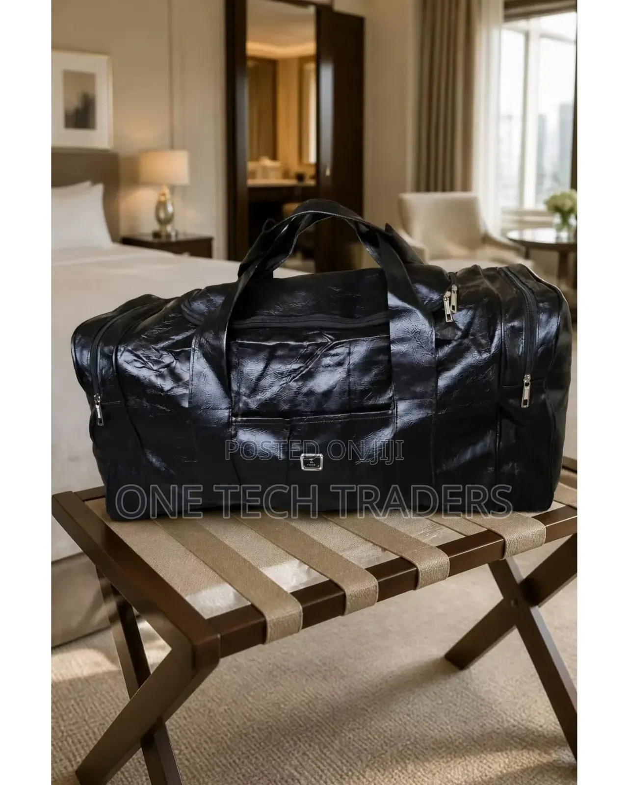 Travel Bag Large Size Polished Leather