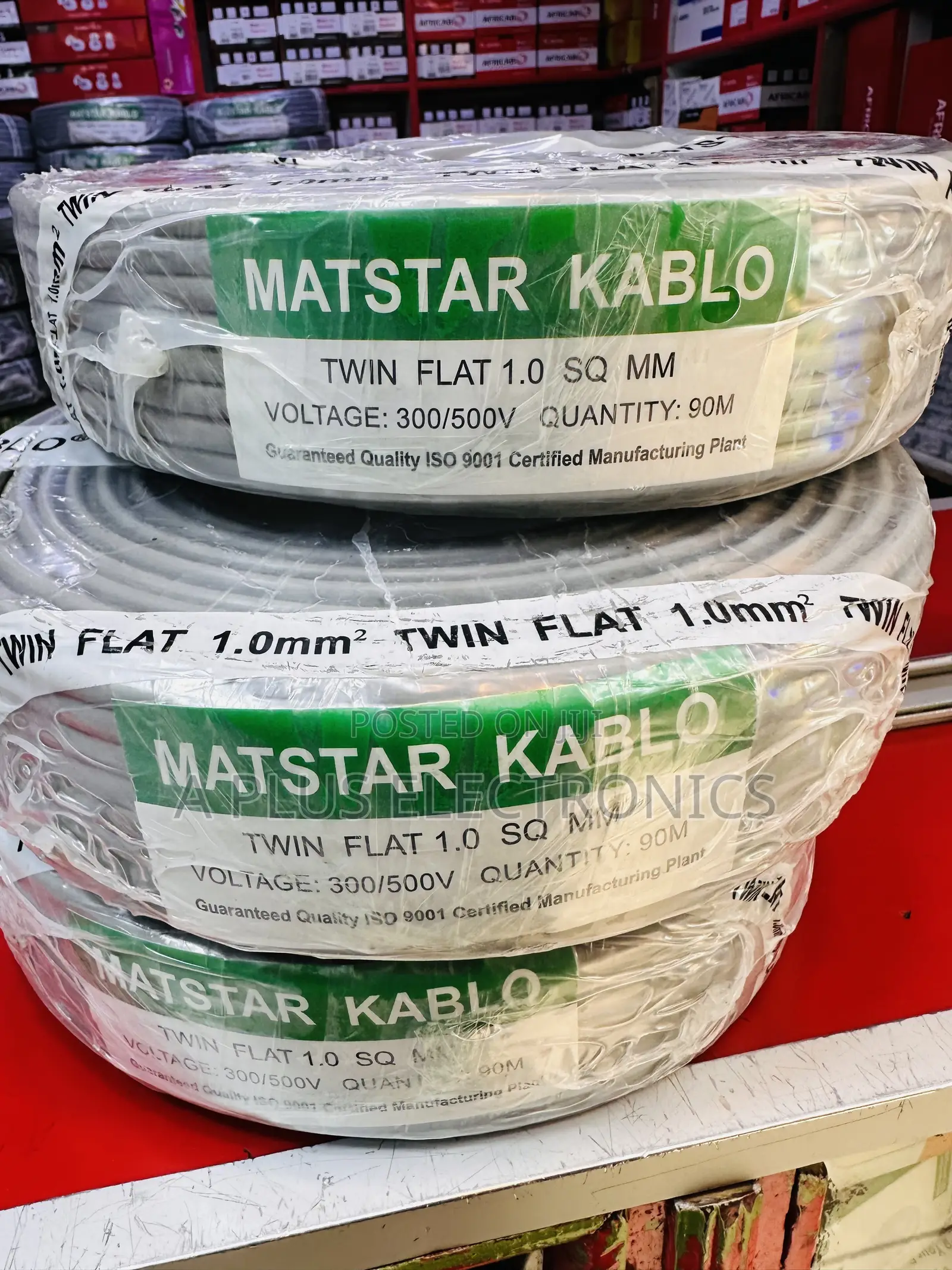 Matstar 1.0mm Twin Flat Solar Cables | Twin Core Solar Wire