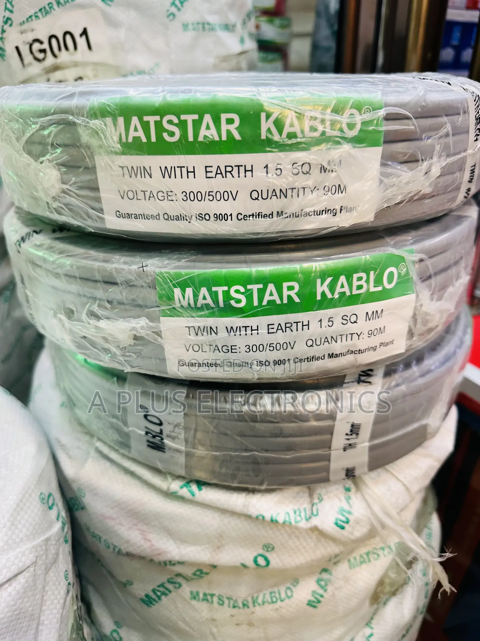 Matstar 1.5mm Twin With Earth 90m – High
