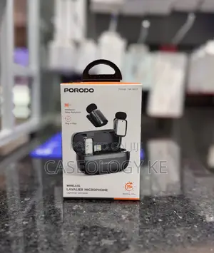 Porodo Wireless Lavalier Microphone With Lighting Connector
