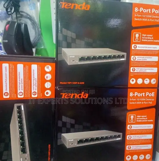 TENDA TEG1109P 8port Gigabit Desktop Switch With 8-Port PoE