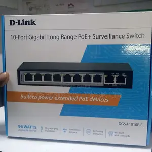 D-Link DGS-F1010P-E 10-Port 1000Mbps Switch 8 PoE Ports PoE Switch