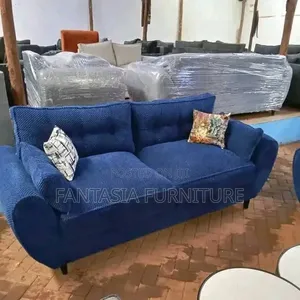 Blue 3-Seater Sofa + Free Delivery