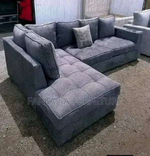 Grey 5-Seater Corner Seat/L-Shaped Seat