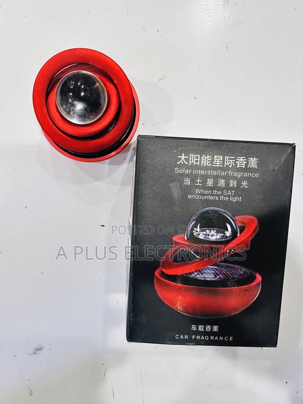 Globe Solar Powered Aroma Diffuser Modern Car Fragrance Accessory - thumbnail 2
