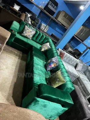 Green 5-Seater Sectional Sofa