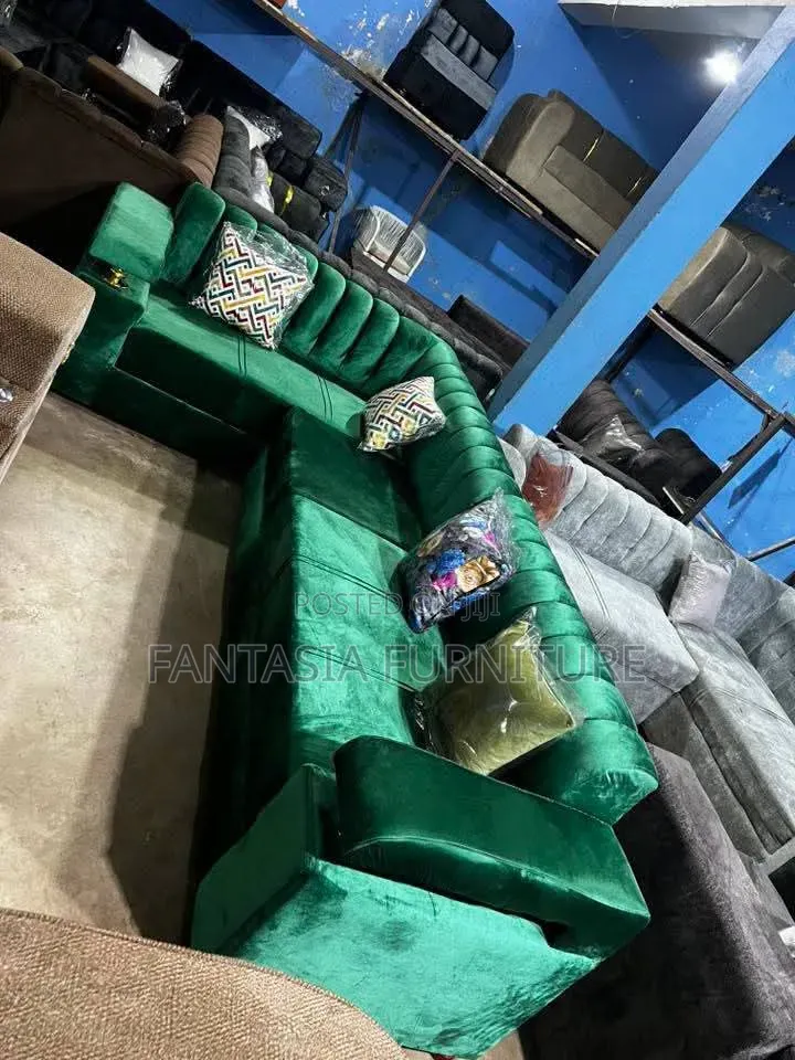 Green 5-Seater Sectional Sofa