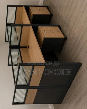 4-Way Partitioned Workstation Desk With Drawers