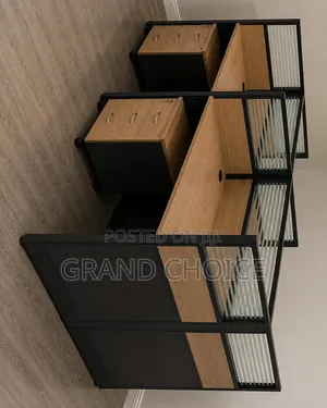 4-Way Partitioned Workstation Desk With Drawers
