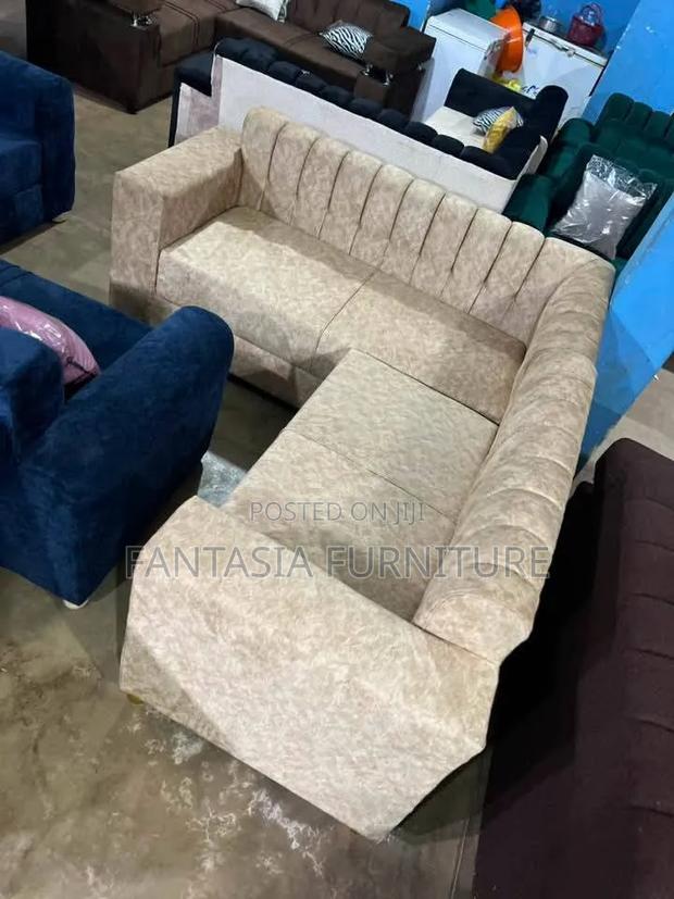 Beige 5-Seater Sectional Sofa
