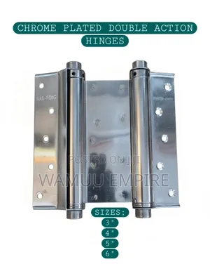 Chrome-Plated (CP) Double-Action Spring Hinge,