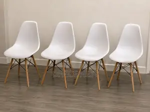 Modern White Dining Chairs - Eames Chair