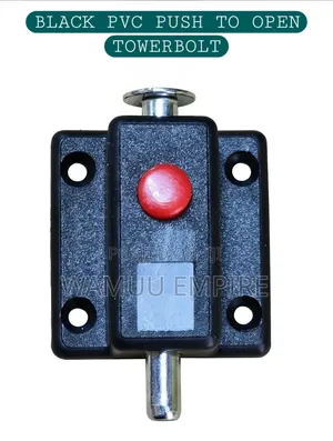 PVC Spring-Loaded Push-Button Tower Bolt