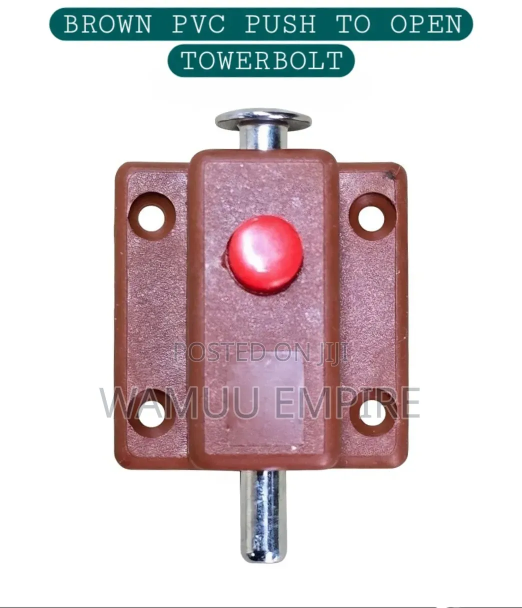 PVC Spring-Loaded Push-Button Tower Bolt