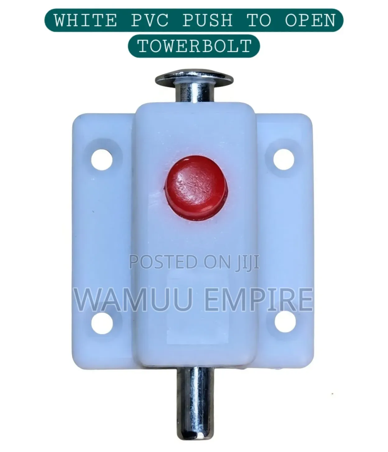 PVC Spring-Loaded Push-Button Tower Bolt
