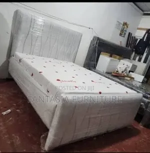 White 5x6 Bed (Quality Mattresses Also Available)
