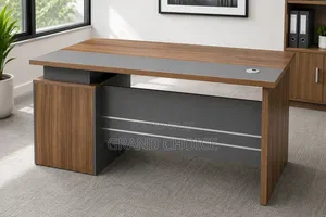 Large Wooden Manager Desk With Storage