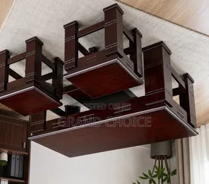 Modern Wooden Coffee Table Set With 2 Side Stool