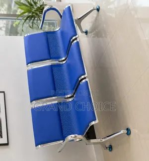 Blue Office Reception Airport Waiting Chairs