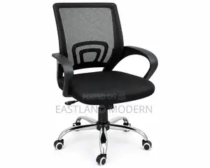 Adjustable Black Computer Study Chair