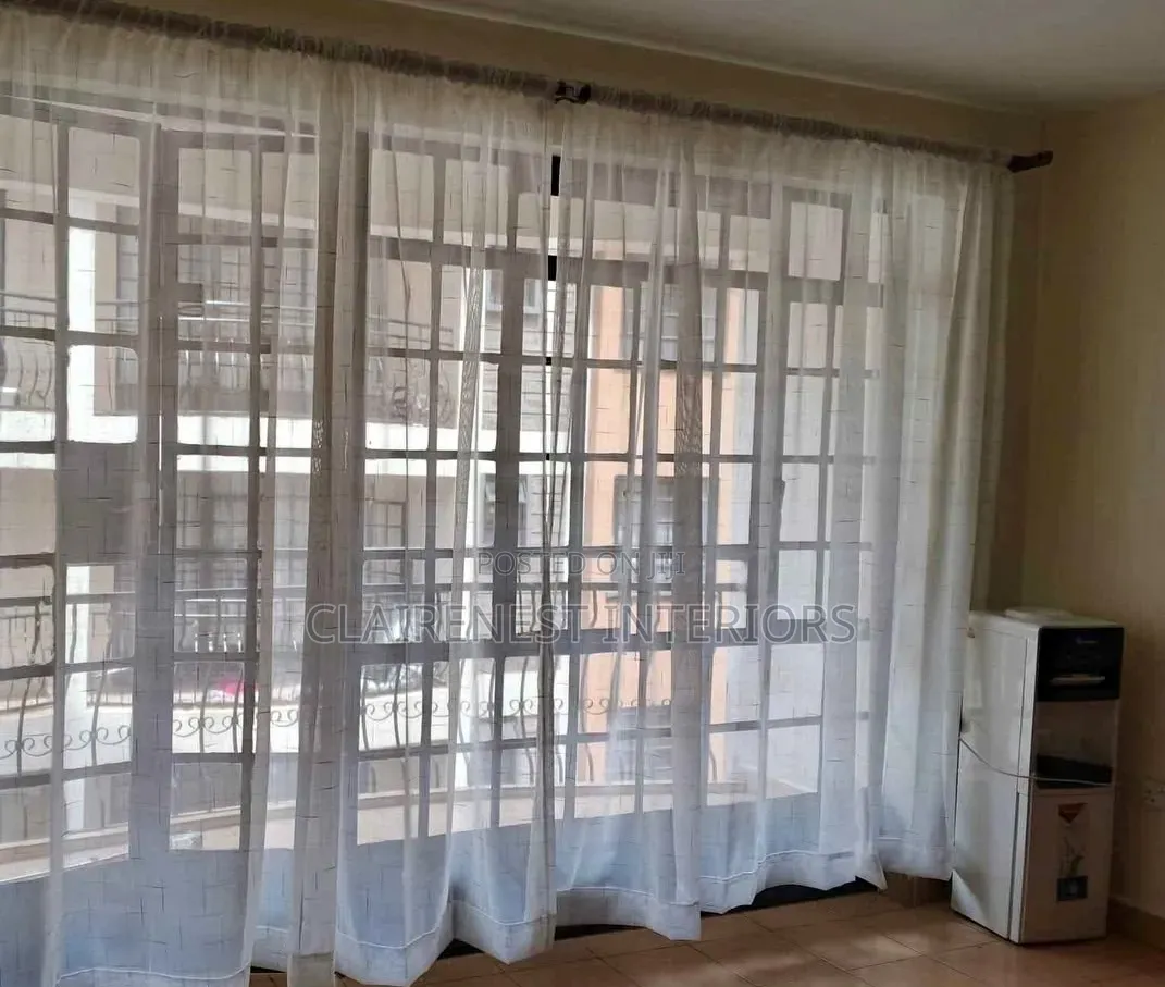 Plain and Flowered Window Sheers