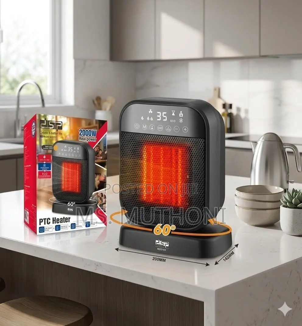 DSP KD3101 Is a 2000W Electric PTC Ceramic Fan Heater