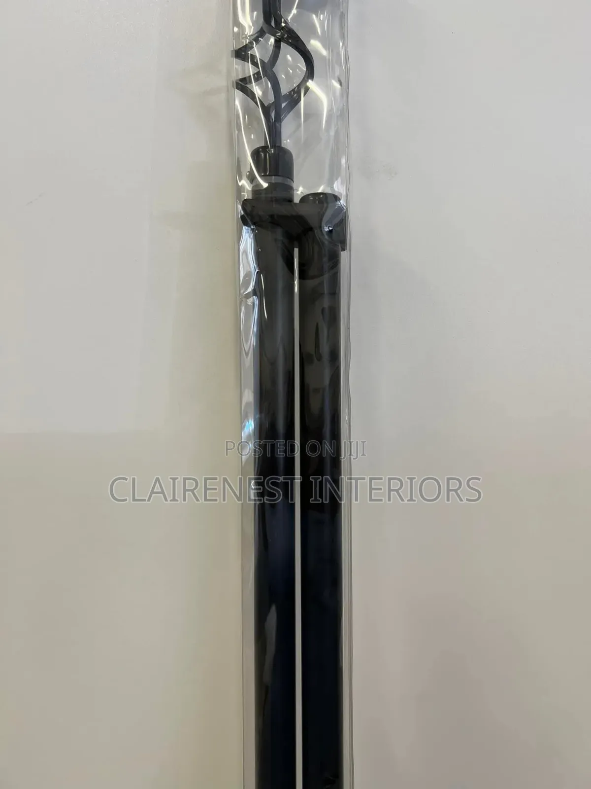 Black and Bronze Double Powder Coated Window Curtain Rods
