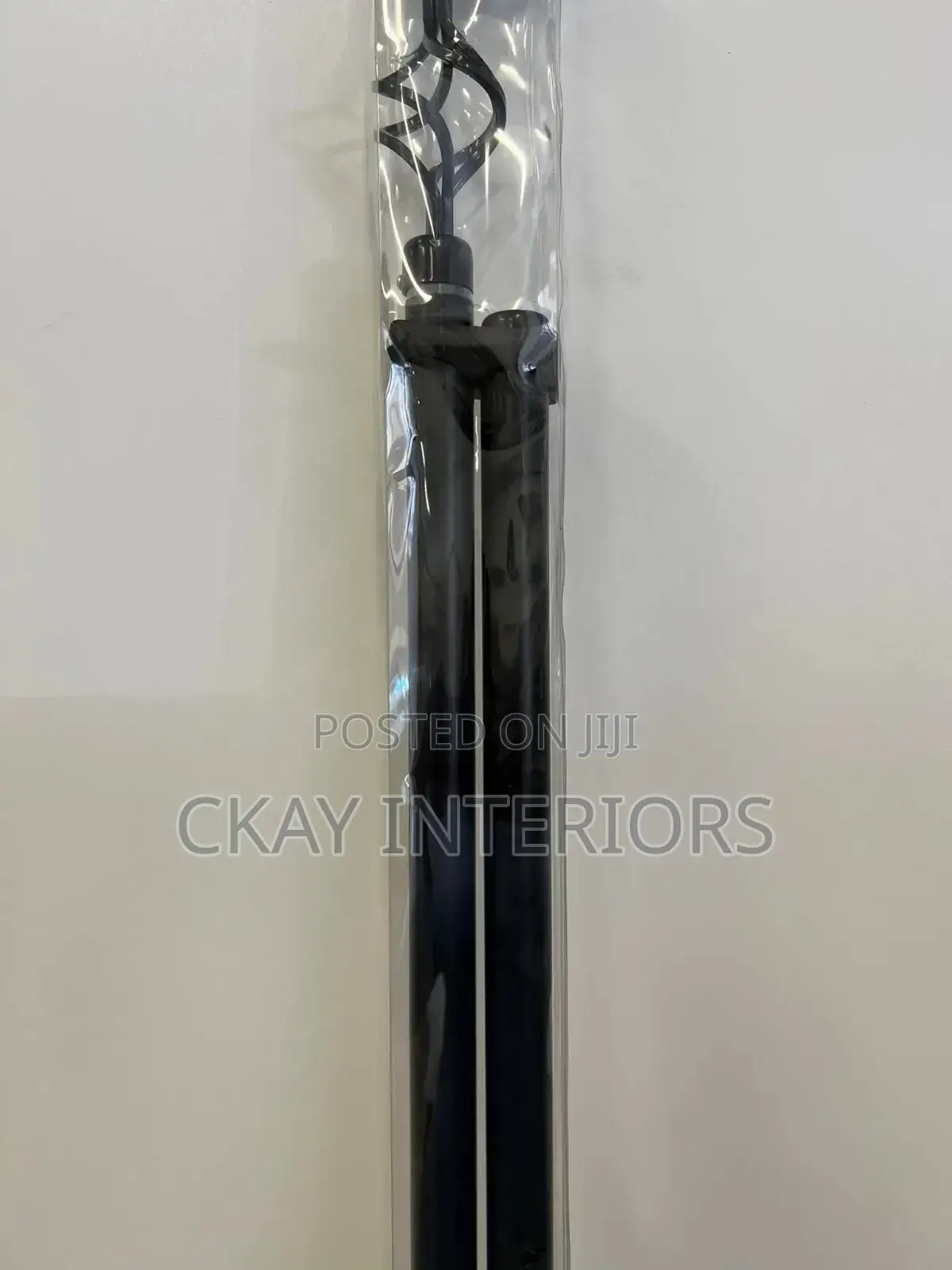 Black and Bronze Double Powder Coated Window Curtain Rods