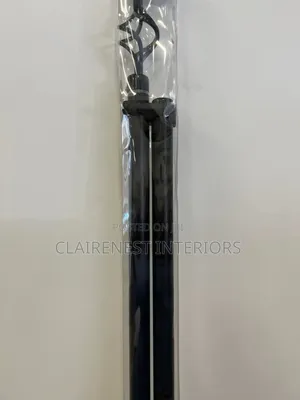 Black and Bronze Double Powder Coated Window Curtain Rods