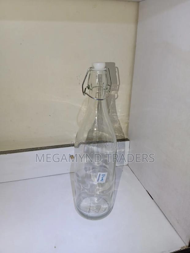 Glass Bottle 1000ml Air Tight / Beverage Glass Bottle