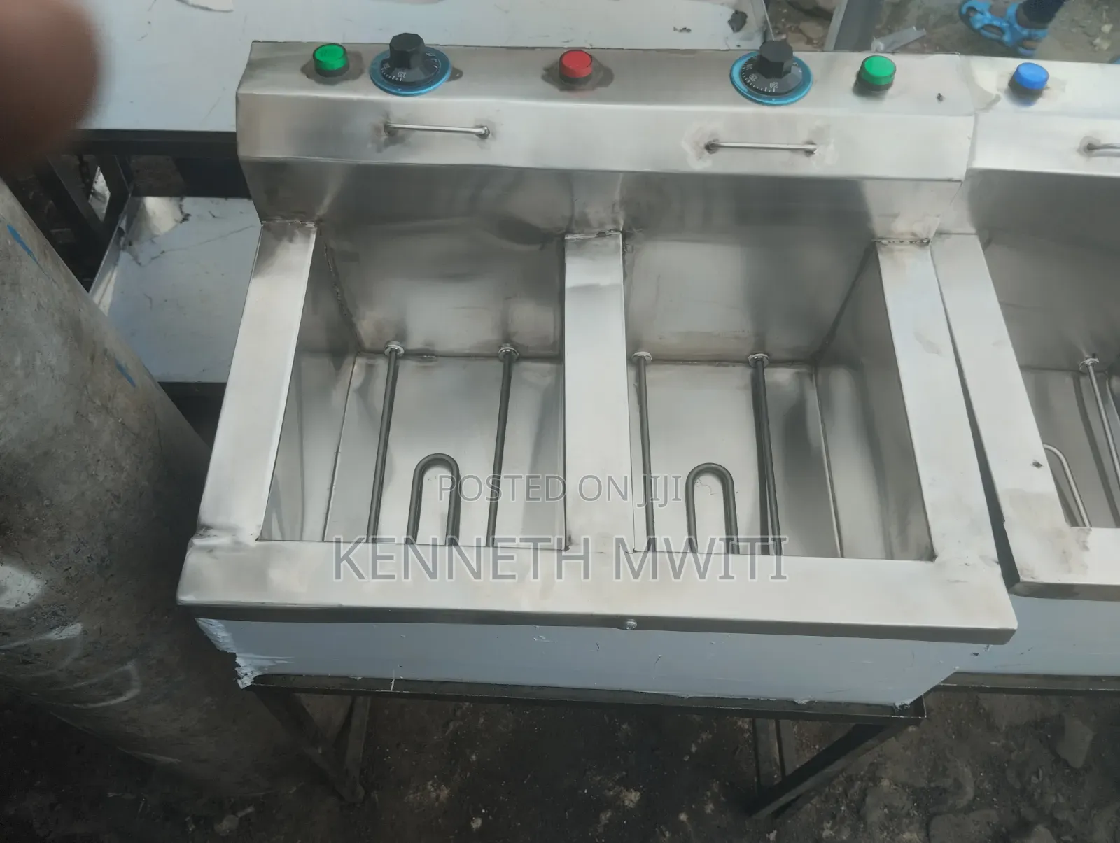 Double Single Heating Element Deep Fryer