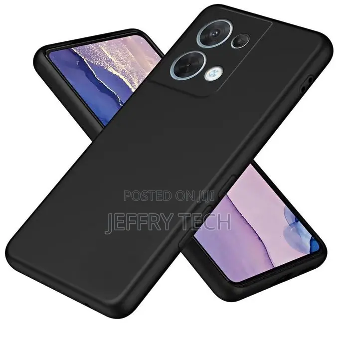 Soft Silicone Back Cover for Xiaomi Redmi Note 13 Pro 5G - Black, Anti