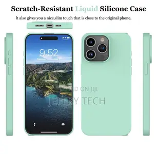 Soft Silicone Slim Fit Case for Apple iPhone 13 Pro Max - Mint Green